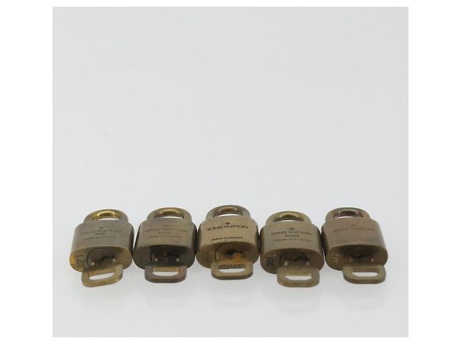 LOUIS VUITTON Padlock 10 Set Padlock metal Gold LV Auth 192564 Golden - view 5
