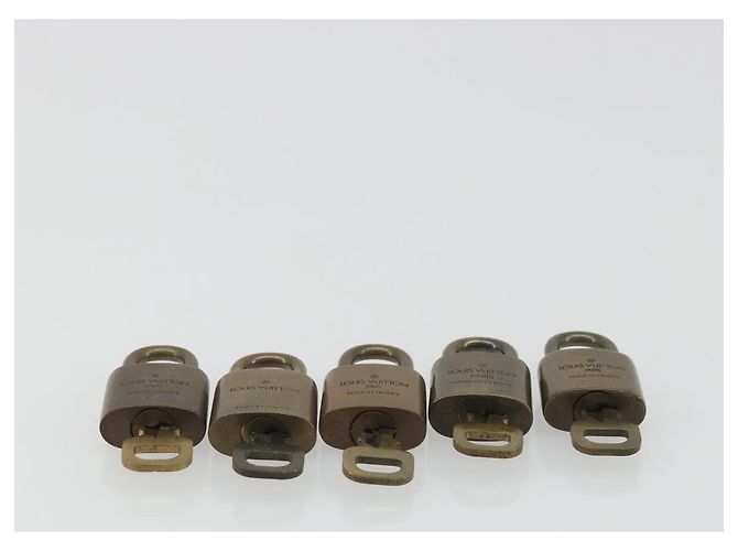 LOUIS VUITTON Padlock 10 Set Padlock metal Gold LV Auth 192564 Golden - view 6