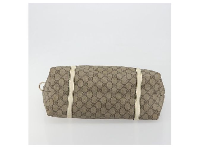 Gucci Borsa Tote GG Supreme in PVC Beige Oro 197953 Auth 194383 - vista 5