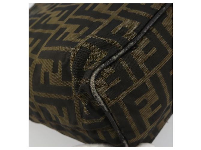 Borsa a Tracolla FENDI Zucca Canvas Nero Marrone Auth 193345 - vista 16