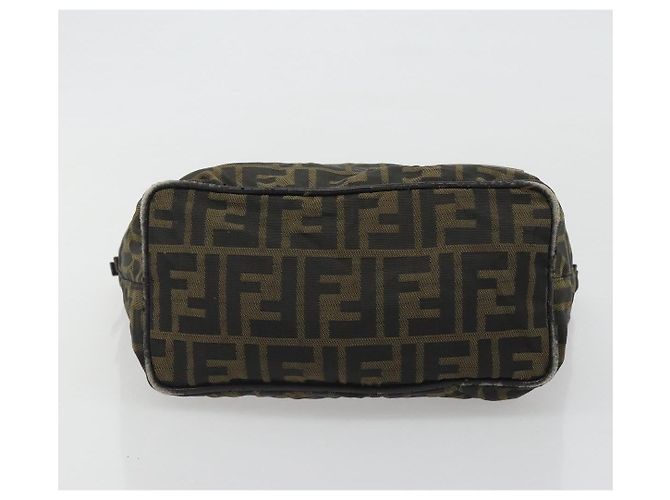Borsa a Tracolla FENDI Zucca Canvas Nero Marrone Auth 193345 - vista 5