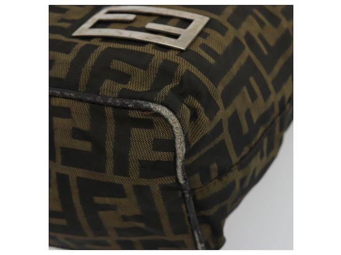 Borsa a Tracolla FENDI Zucca Canvas Nero Marrone Auth 193345 - vista 9