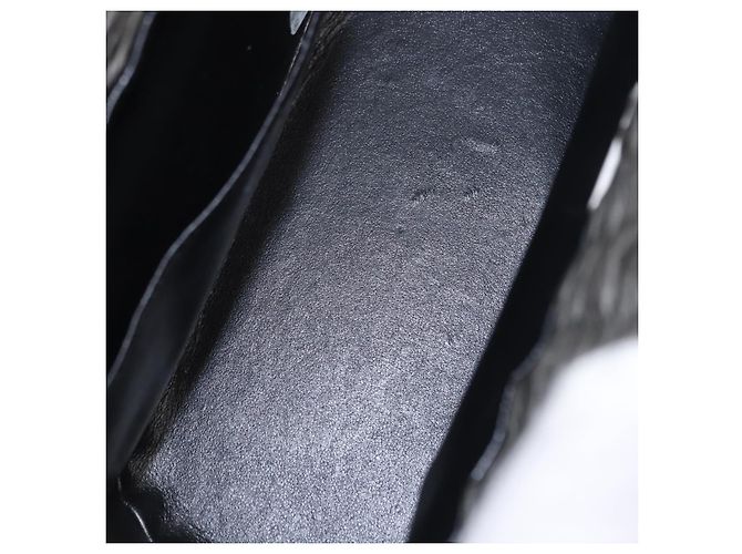 Borsa a mano CHANEL in paglia Grigio Argento CC Auth 195504SM Marrone - vista 9