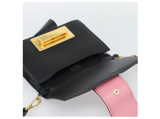 PRADA Shoulder Bag Leather Multicolor Gold Tone Auth 196091A Multiple colors - view 10