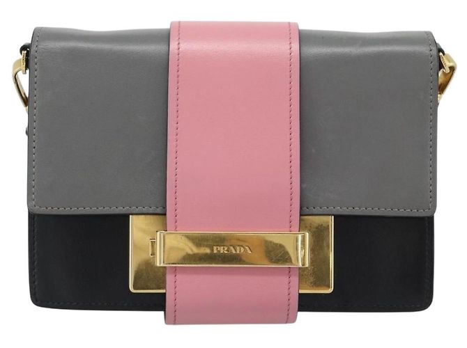 PRADA Shoulder Bag Leather Multicolor Gold Tone Auth 196091A Multiple colors - view 13