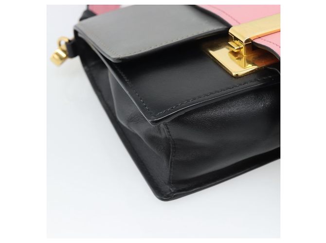 PRADA Shoulder Bag Leather Multicolor Gold Tone Auth 196091A Multiple colors - view 14