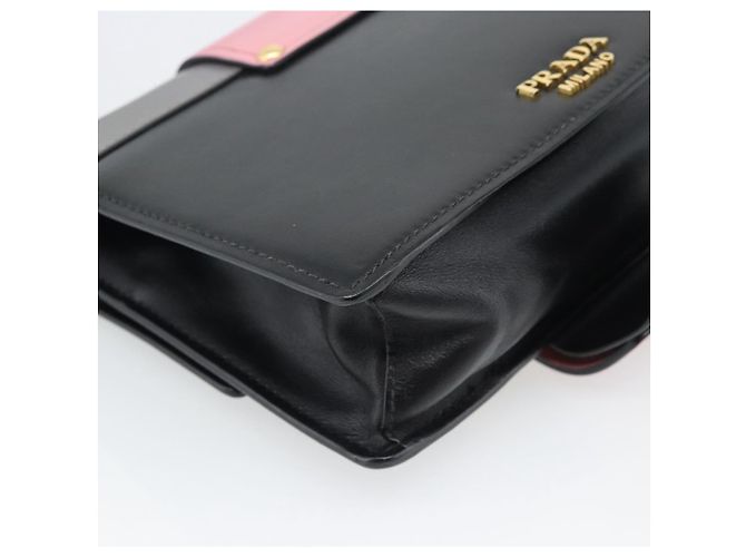 PRADA Shoulder Bag Leather Multicolor Gold Tone Auth 196091A Multiple colors - view 16
