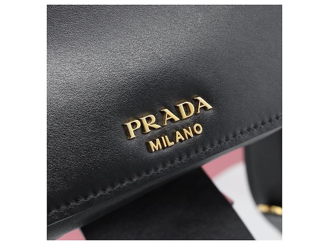 PRADA Shoulder Bag Leather Multicolor Gold Tone Auth 196091A Multiple colors - view 17