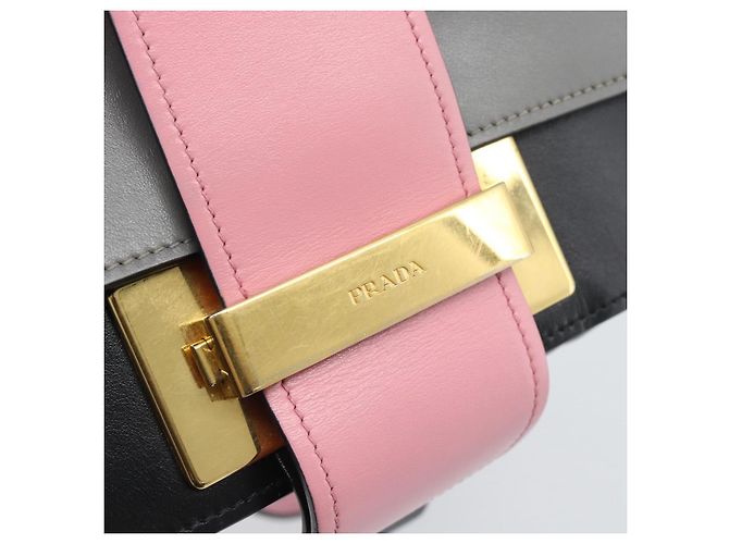 PRADA Shoulder Bag Leather Multicolor Gold Tone Auth 196091A Multiple colors - view 18