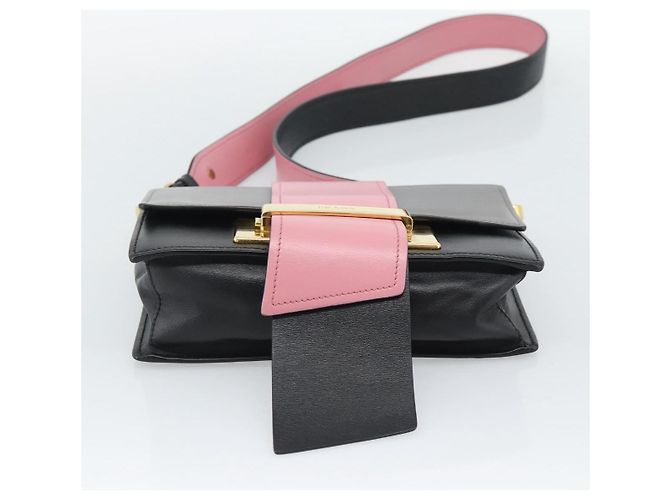 PRADA Shoulder Bag Leather Multicolor Gold Tone Auth 196091A Multiple colors - view 5