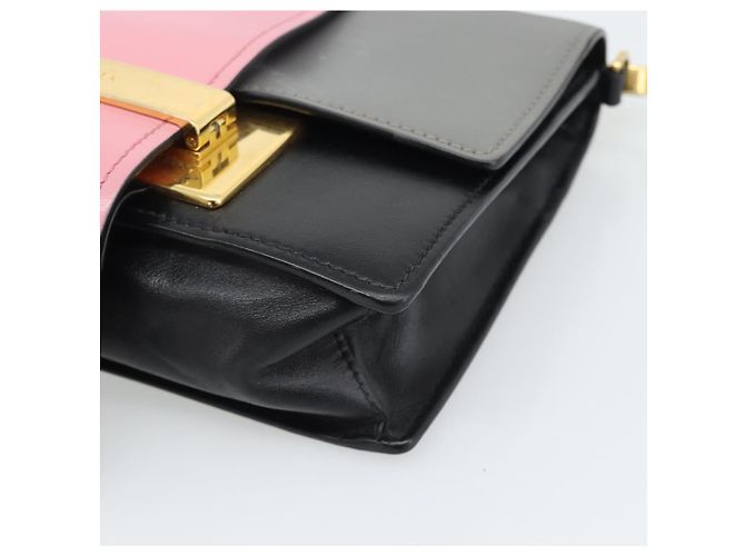 PRADA Shoulder Bag Leather Multicolor Gold Tone Auth 196091A Multiple colors - view 9