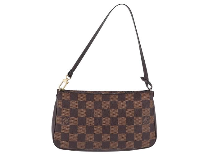 LOUIS VUITTON Damier Ebene Navona Accessory Pouch N51983 LV Auth 195041 - vista 13