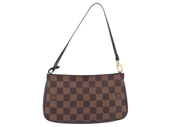 LOUIS VUITTON Damier Ebene Navona Accessory Pouch N51983 LV Auth 195041 - vista 2
