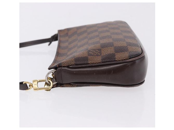 LOUIS VUITTON Damier Ebene Navona Accessory Pouch N51983 LV Auth 195041 - vista 4
