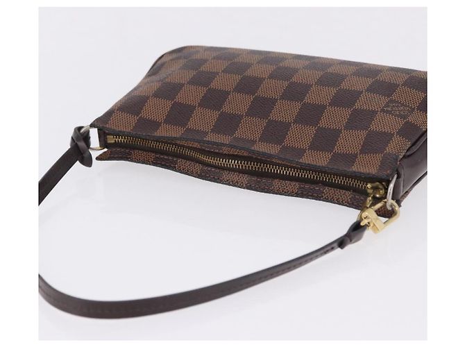 LOUIS VUITTON Damier Ebene Navona Accessory Pouch N51983 LV Auth 195041 - vista 6
