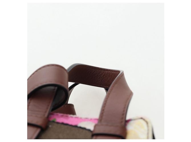 LOEWE x Studio Ghibli Spirited Away Hammock Small Bag Canvas Brown Auth 167469SM Marrone - vista 14