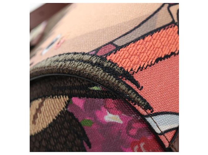 LOEWE x Studio Ghibli Spirited Away Hammock Small Bag Canvas Brown Auth 167469SM Marrone - vista 16