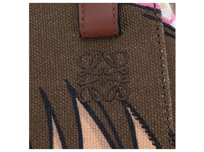 LOEWE x Studio Ghibli Spirited Away Hammock Small Bag Canvas Brown Auth 167469SM Marrone - vista 20
