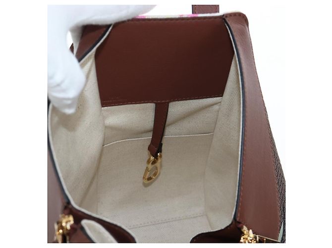 LOEWE x Studio Ghibli Spirited Away Hammock Small Bag Canvas Brown Auth 167469SM Marrone - vista 26