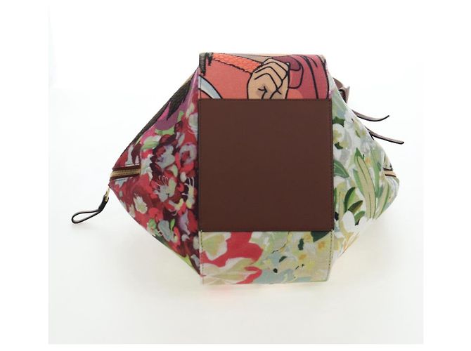 LOEWE x Studio Ghibli Spirited Away Hammock Small Bag Canvas Brown Auth 167469SM Marrone - vista 5