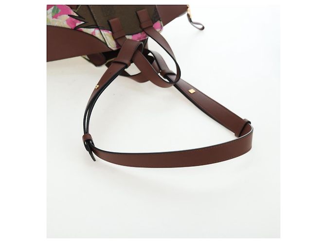 LOEWE x Studio Ghibli Spirited Away Hammock Small Bag Canvas Brown Auth 167469SM Marrone - vista 8