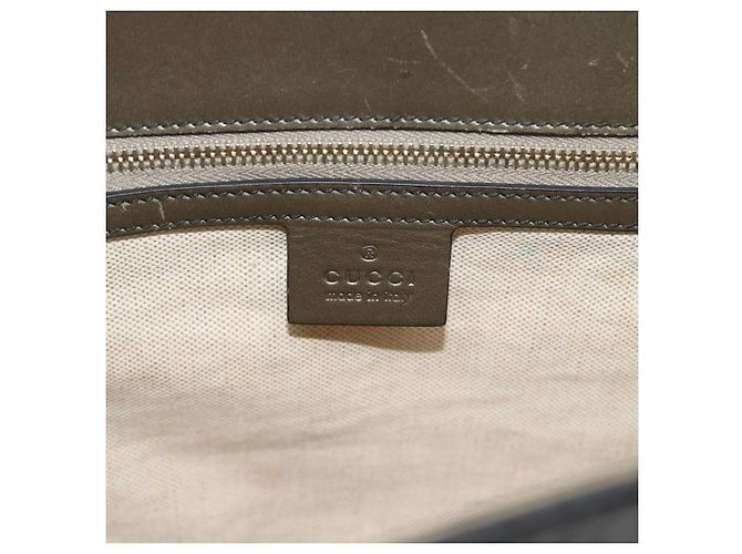 GUCCI GG Canvas Guccissima Horsebit Chain Patent leather 295403 Auth 196047A Nero D'oro - vista 17