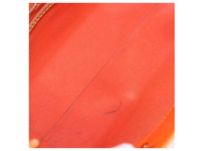 LOUIS VUITTON Monogram Vernis Fluo Reade PM Bolso de Mano Naranja M91905 Auth ka5686 - vista 11