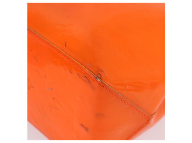 LOUIS VUITTON Monogram Vernis Fluo Reade PM Bolso de Mano Naranja M91905 Auth ka5686 - vista 15