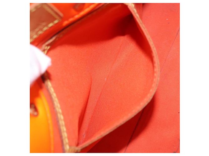 LOUIS VUITTON Monogram Vernis Fluo Reade PM Bolso de Mano Naranja M91905 Auth ka5686 - vista 21