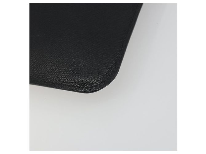 Borsa Clutch Valextra in Pelle Nero Oro Auth 194271A D'oro - vista 15