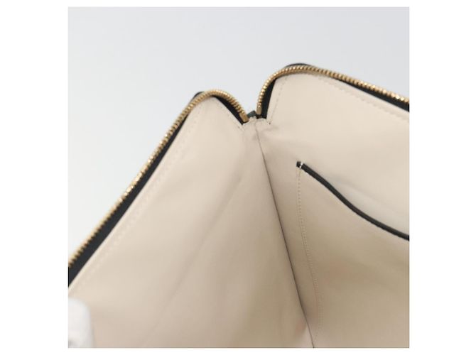 Borsa Clutch Valextra in Pelle Nero Oro Auth 194271A D'oro - vista 18