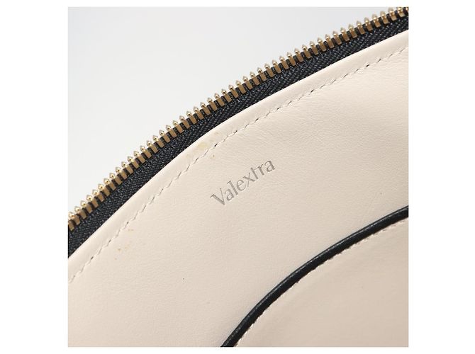 Borsa Clutch Valextra in Pelle Nero Oro Auth 194271A D'oro - vista 9