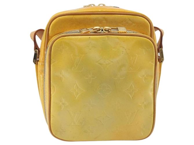 LOUIS VUITTON Monogram Vernis Wooster Shoulder Bag Gris M91036 LV Auth 195057 Grigio - vista 13