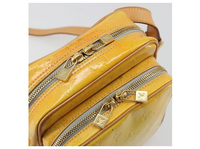 LOUIS VUITTON Monogram Vernis Wooster Shoulder Bag Gris M91036 LV Auth 195057 Grigio - vista 17