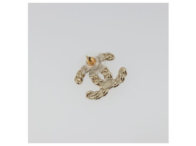 Orecchini CHANEL Metallo Tono Oro CC Auth bs36533 - vista 3