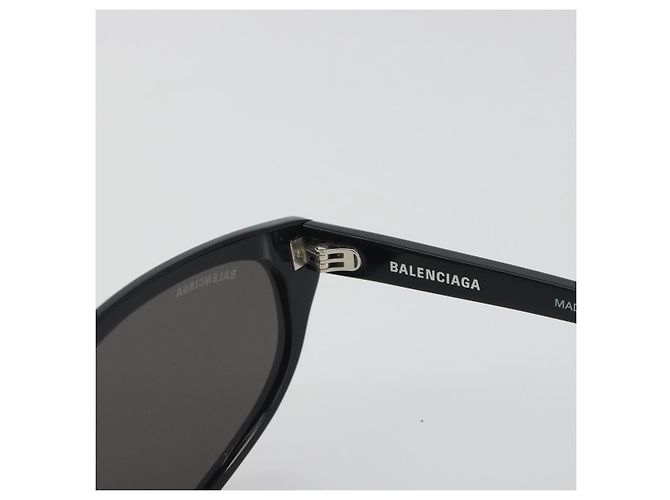 Gafas de sol BALENCIAGA Plástico Negro Blanco Auth bs36465 - vista 10
