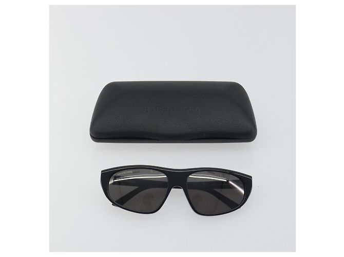 Gafas de sol BALENCIAGA Plástico Negro Blanco Auth bs36465 - vista 12