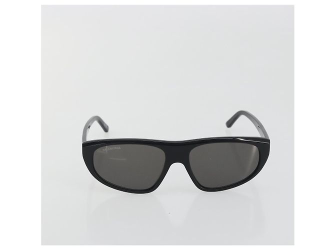 Gafas de sol BALENCIAGA Plástico Negro Blanco Auth bs36465 - vista 2