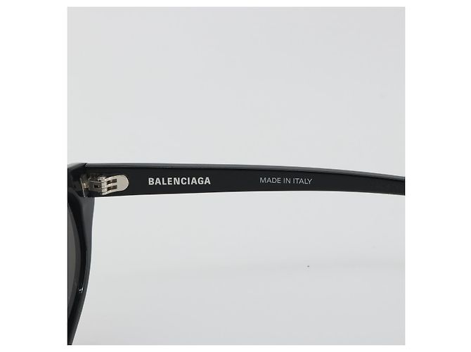 Gafas de sol BALENCIAGA Plástico Negro Blanco Auth bs36465 - vista 8