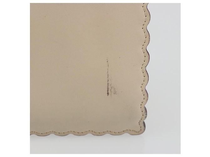 Borsa a spalla con catena FENDI in pelle beige e oro Auth bs36715 D'oro - vista 3