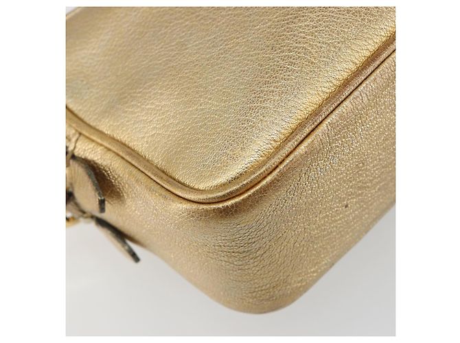 Borsa a tracolla Miu Miu in pelle oro Auth bs36779A D'oro - vista 16