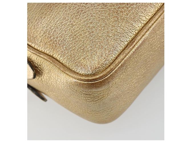 Borsa a tracolla Miu Miu in pelle oro Auth bs36779A D'oro - vista 18