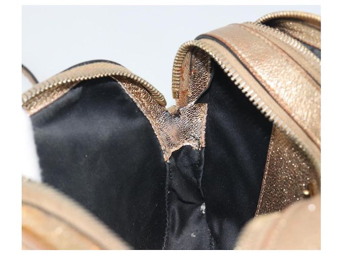 Borsa a tracolla Miu Miu in pelle oro Auth bs36779A D'oro - vista 23