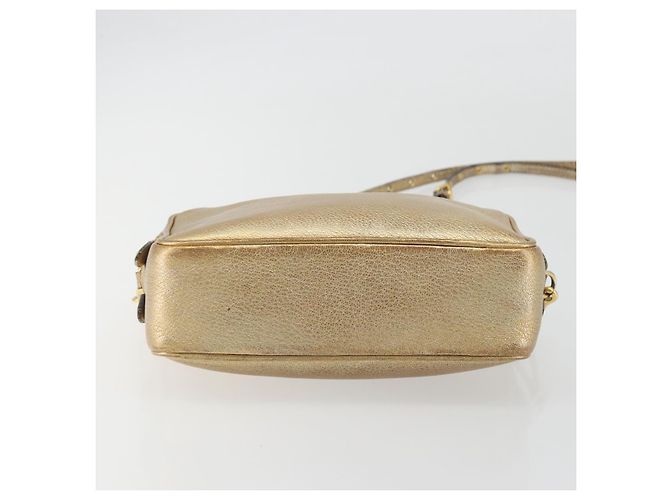Borsa a tracolla Miu Miu in pelle oro Auth bs36779A D'oro - vista 5