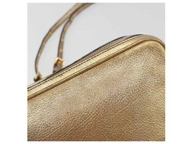 Borsa a tracolla Miu Miu in pelle oro Auth bs36779A D'oro - vista 9