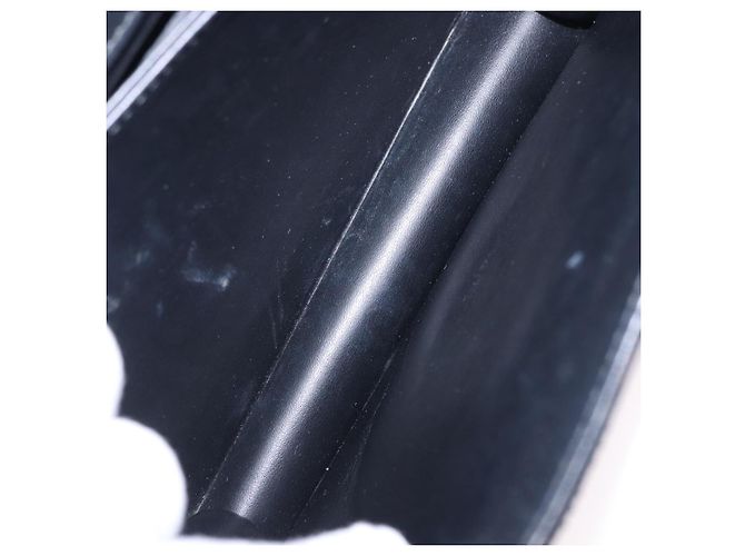 Borsa a tracolla Salvatore Ferragamo Gancini Chain in pelle nera e argento Auth 195321A Nero - vista 11