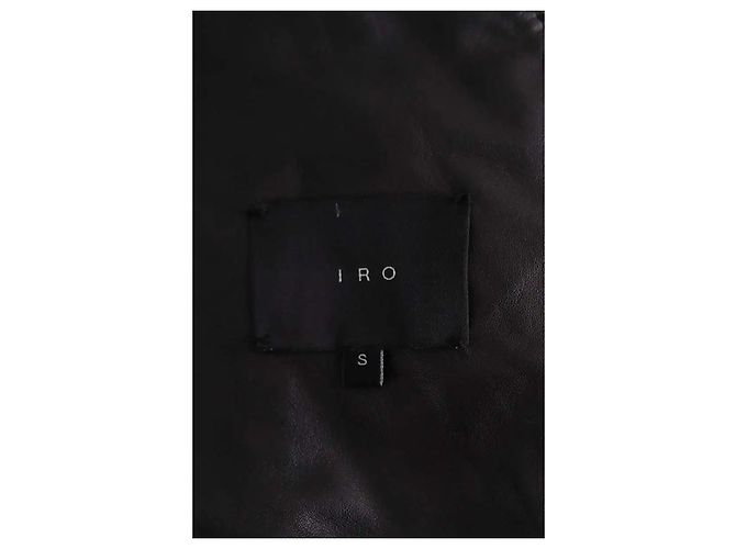Iro Black Leather Jacket S - view 5