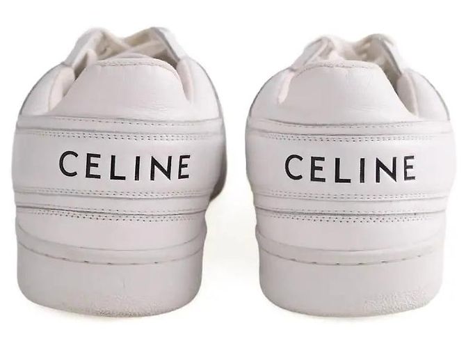 Sneakers Céline in pelle bianca Bianco - vista 2