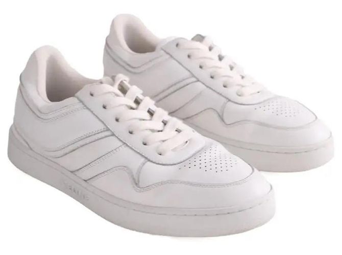 Sneakers Céline in pelle bianca Bianco - vista 3