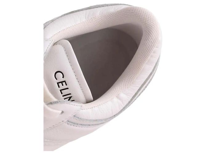Sneakers Céline in pelle bianca Bianco - vista 5